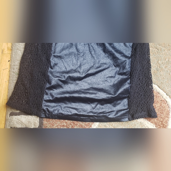 Ladies Black Sexy Strapless Tube SLD Collection Sexy Nylon/Mesh Dress Size M / L - Picture 3 of 14